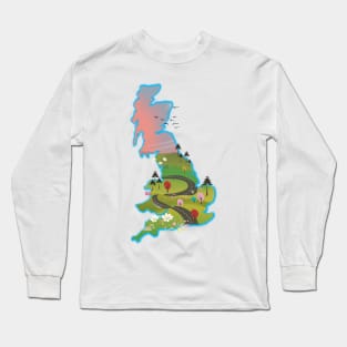 UK map Long Sleeve T-Shirt